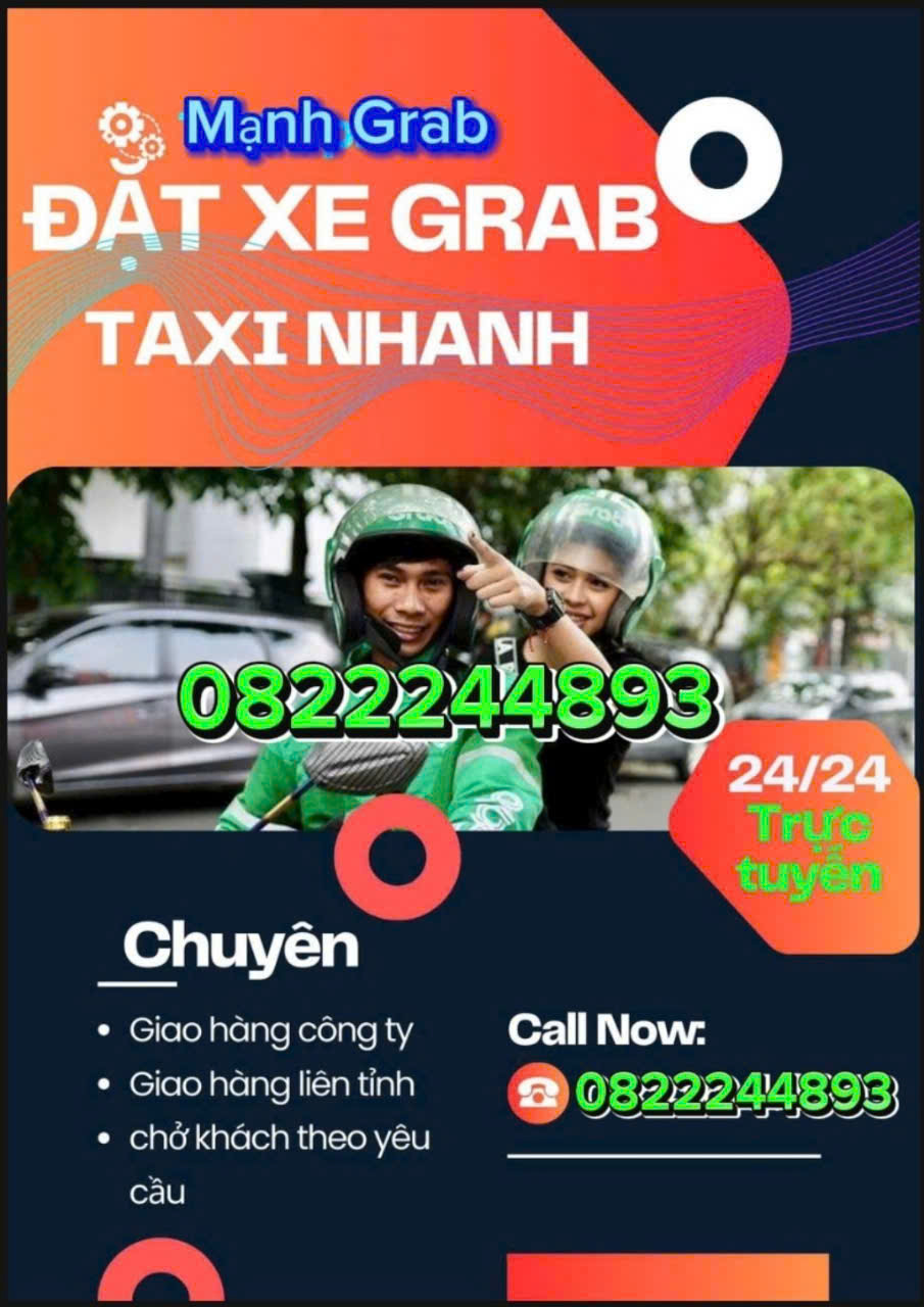 XE ÔM GRAB QUẢNG TIẾN TRẢNG BOM