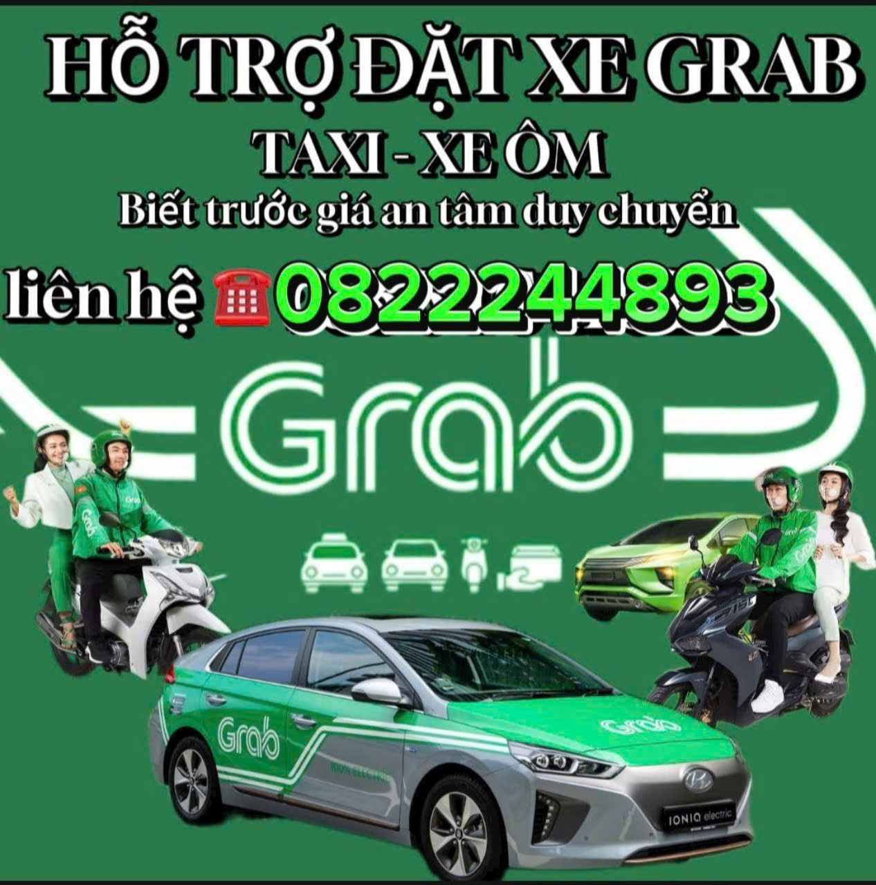 XE ÔM GRAB TÂY HÒA TRẢNG BOM