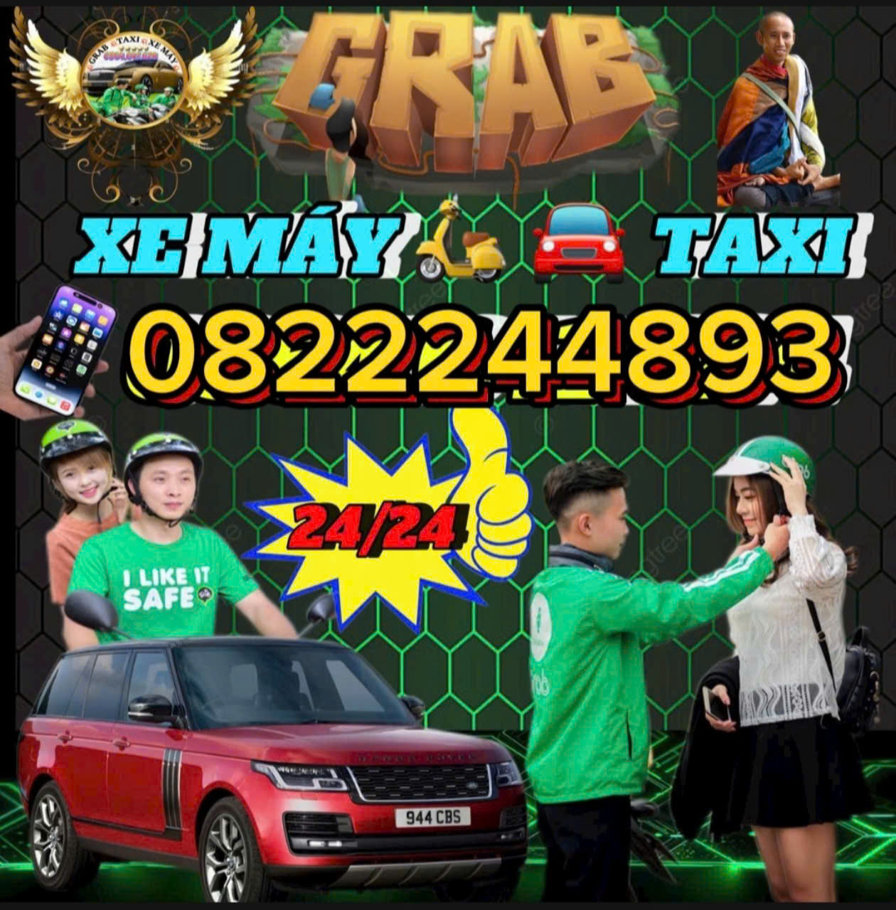 XE ÔM GRAB CẨM ĐƯỜNG LONG THÀNH