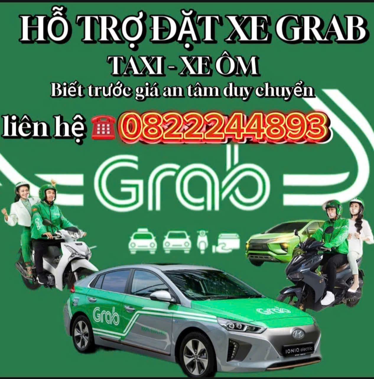 XE ÔM GRAB BÌNH AN LONG THÀNH