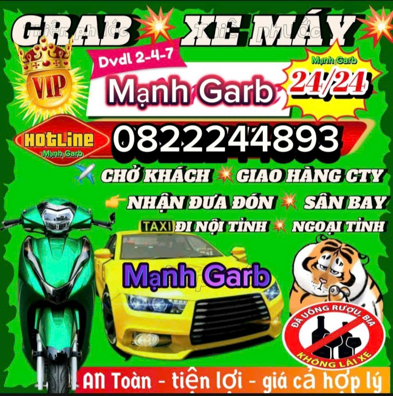 XE ÔM GRAB HIỆP PHƯỚC NHƠN TRẠCH
