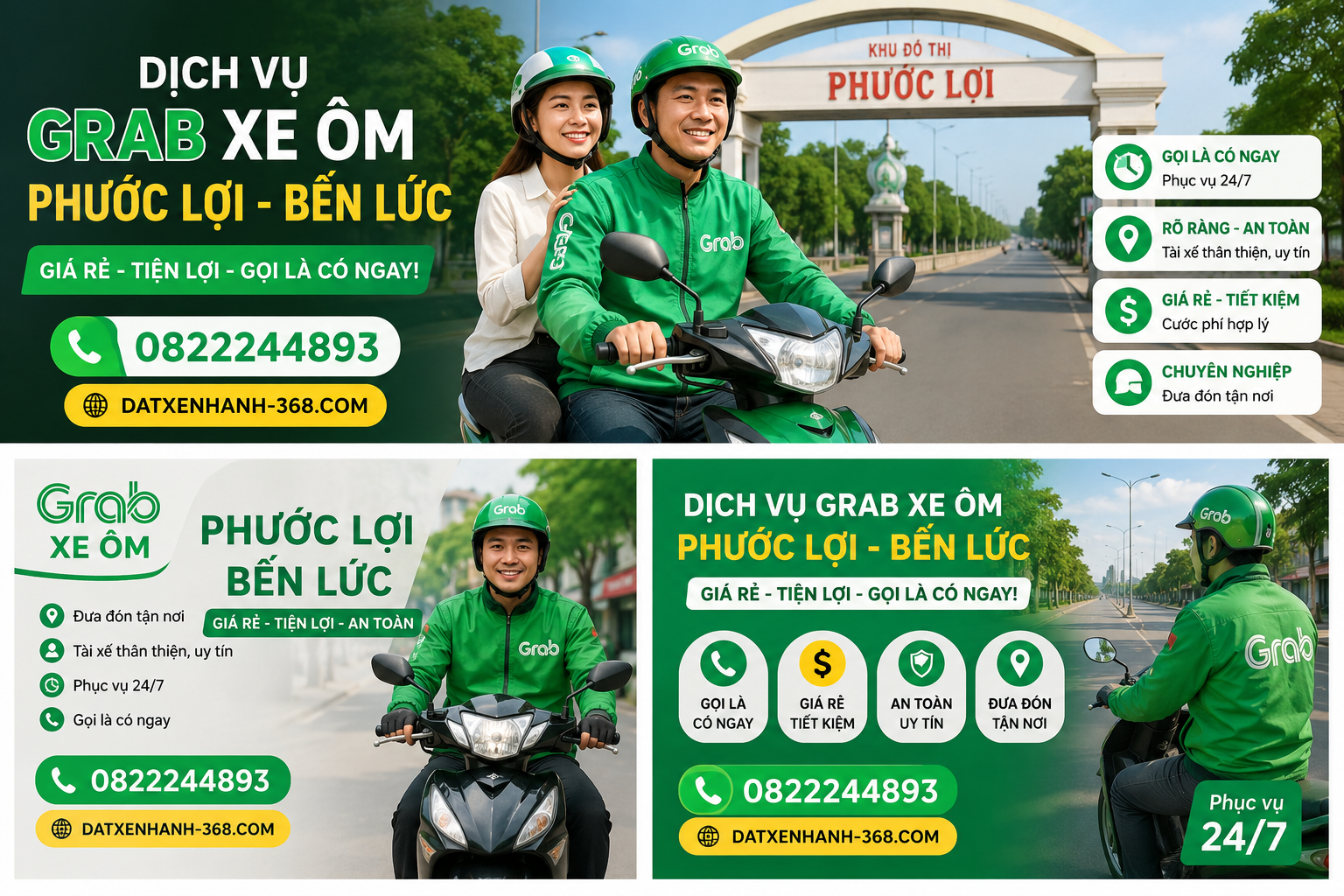 XE ÔM CÔNG NGHỆ PHƯỚC LỢI BẾN LỨC-GRAB BIKE UY TÍN