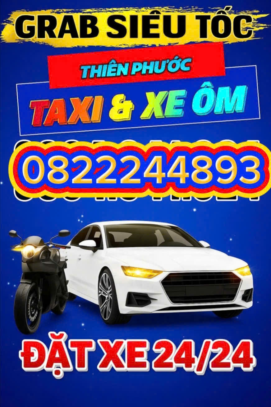 Dịch Vụ Grab Xe Ôm Phước Sang Phú Giáo ☎️ 0822244893