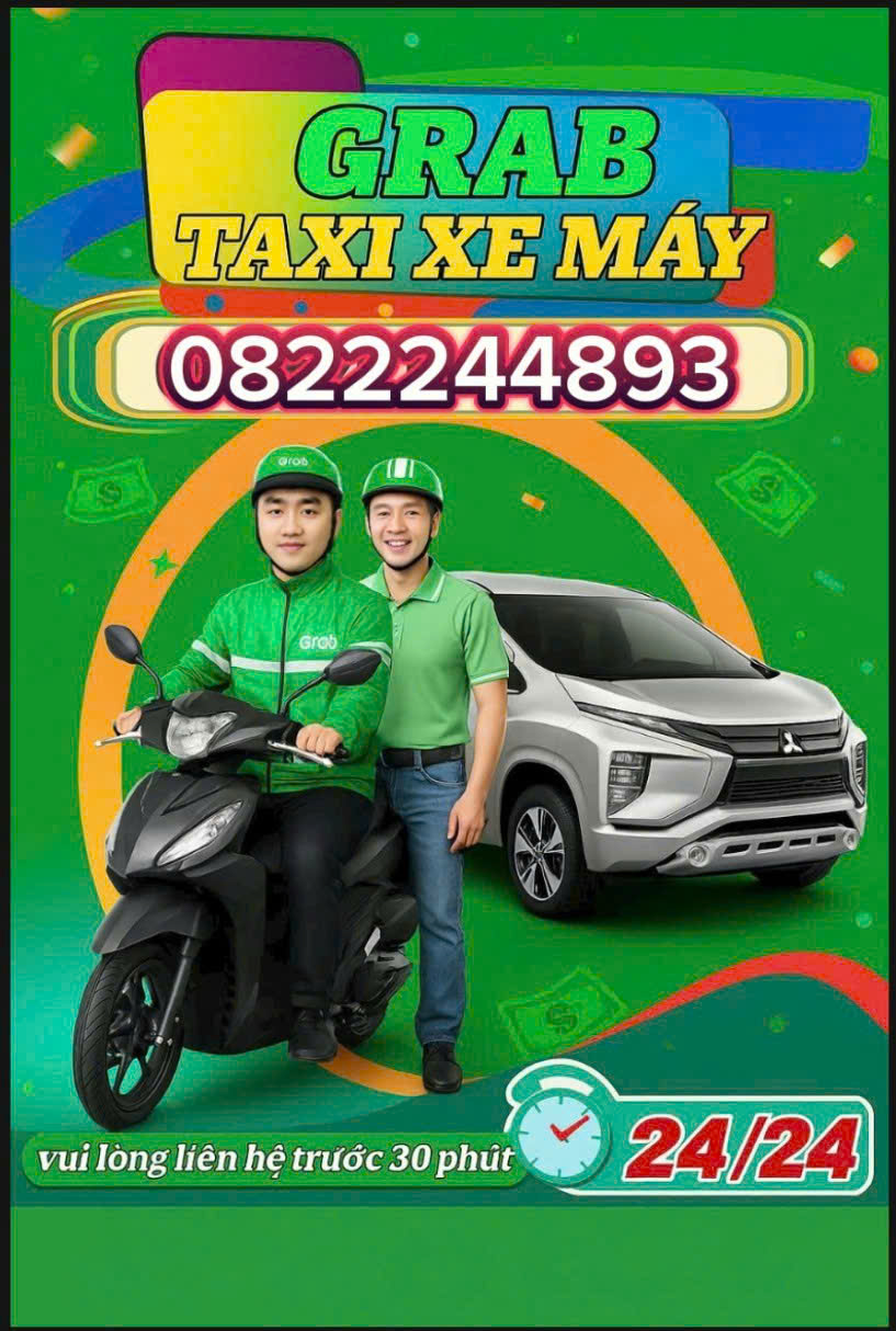 Dịch Vụ Grab Xe Ôm Phú Giáo – Gọi Xe Máy Nhanh 3 Phút, Uy Tín – Giá Rẻ – 24/7 ☎️ 08.222.44.893