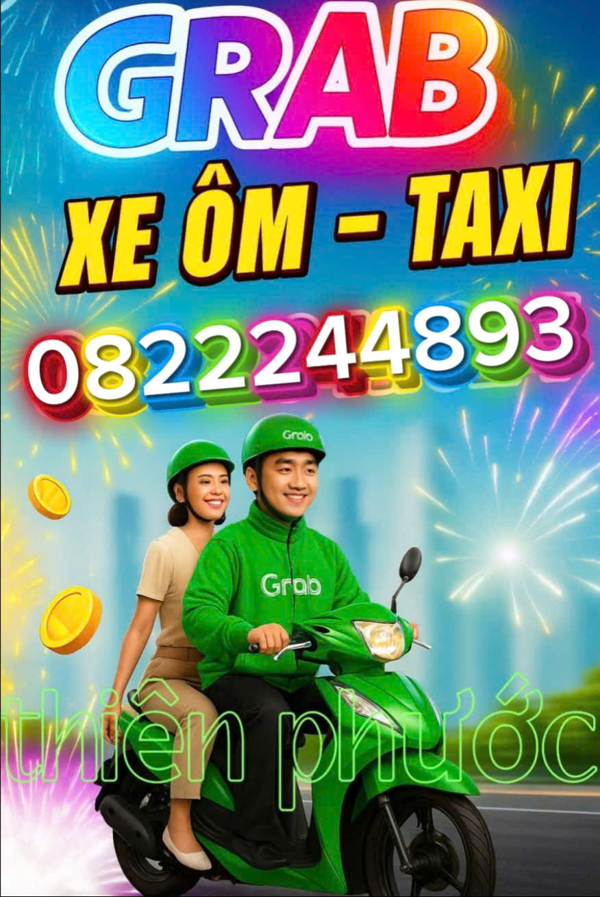GRAB XE ÔM THỚI HÒA BẾN CÁT – GỌI XE NHANH 24/7 ☎️ 08.222.44.893